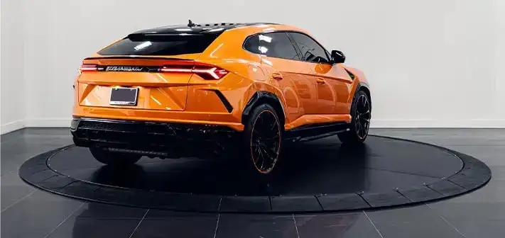 orange-lamborghini-urus-rental-rear-view-orlando-exotic-car-rentals