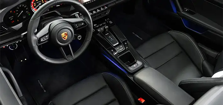 red-porsche-911-gts-rental-dashboard-view-orlando-exotic-car-rentals