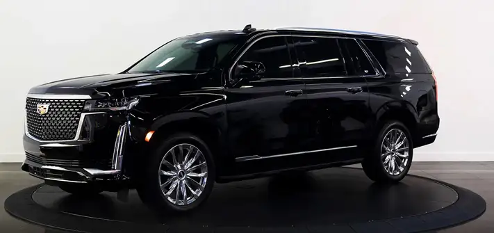 Cadillac Escalade ESV rental profile view - Orlando exotic car rentals