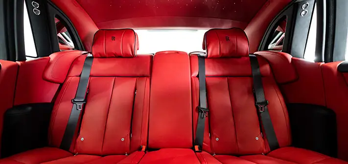 White Rolls Royce Phantom rental interior view - Orlando exotic car rentals